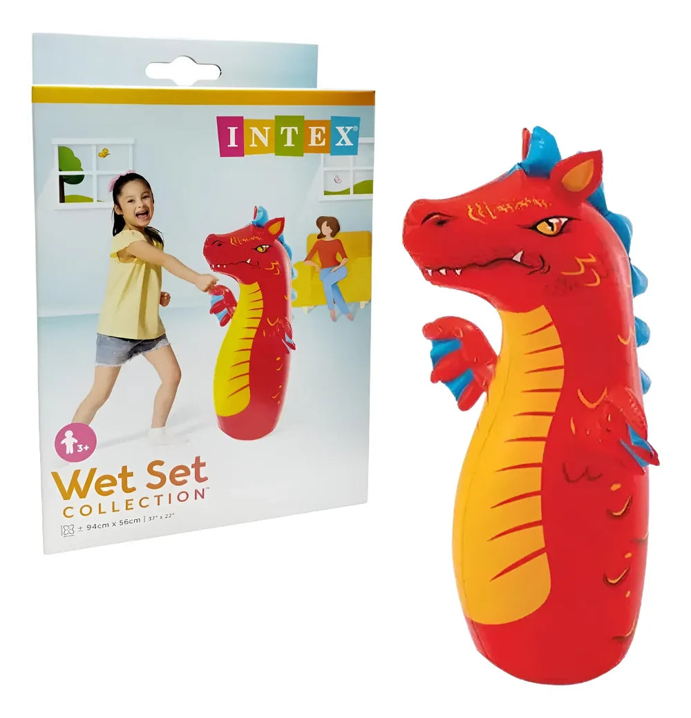Sac de frappe gonflable pour enfants Intex 3D Dragon